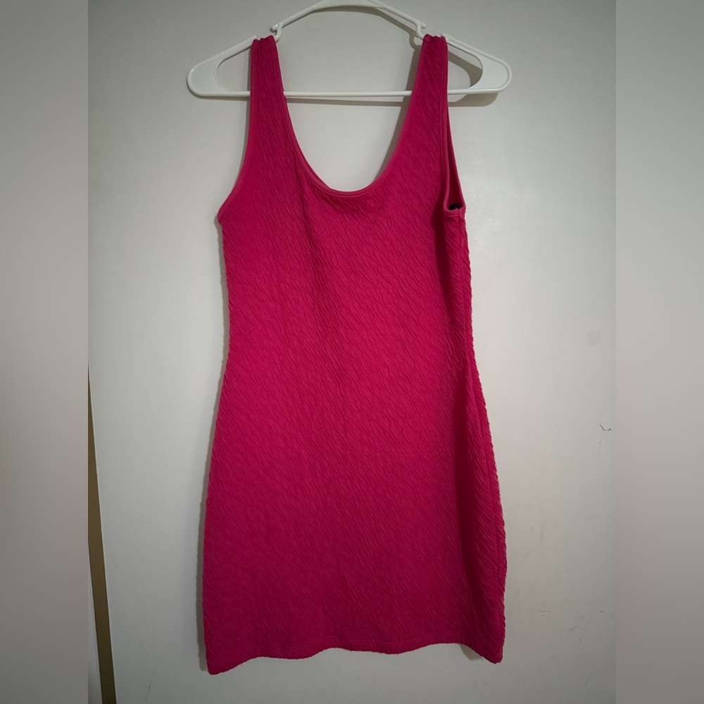 Material Girl Vibrant Pink Mini Dress